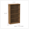 A Picture of product ALE-VA635632WA Alera® Valencia™ Series Bookcase Four-Shelf, 31.75w x 14d 54.88h, Modern Walnut