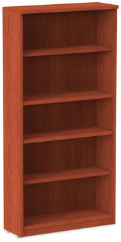 Alera® Valencia™ Series Bookcase Five-Shelf, 31.75w x 14d 64.75h, Medium Cherry
