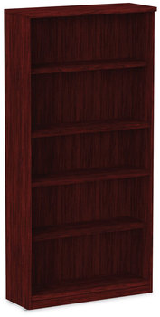Alera® Valencia™ Series Bookcase Five-Shelf, 31.75w x 14d 64.75h, Mahogany