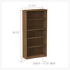 A Picture of product ALE-VA636632WA Alera® Valencia™ Series Bookcase Five-Shelf, 31.75w x 14d 64.75h, Modern Walnut