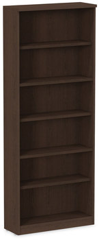 Alera® Valencia™ Series Bookcase Six-Shelf, 31.75w x 14d 80.25h, Espresso