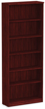 Alera® Valencia™ Series Bookcase Six-Shelf, 31.75w x 14d 80.25h, Mahogany