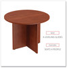 A Picture of product ALE-VA7142MC Alera® Valencia™ Series Round Conference Tables with Straight Leg Base Table Legs, 42" Diameter x 29.5h, Medium Cherry