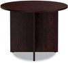 A Picture of product ALE-VA7142MY Alera® Valencia™ Series Round Conference Tables with Straight Leg Base Table Legs, 42" Diameter x 29.5h, Mahogany