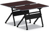 A Picture of product ALE-VA7243BK Alera® Flip and Nest Table Base 32.25w x 23.63d 28.5h, Black