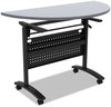 A Picture of product ALE-VA734836BK Alera® Valencia™ Series Flipper Training Table Base Flip Modesty Panel, 28.5w x 19.75d 28.5h, Black