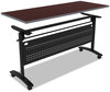 A Picture of product ALE-VA737260BK Alera® Valencia™ Series Flipper Training Table Base Flip Modesty Panel, 57.88w x 19.75d 28.5h, Black
