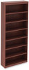 A Picture of product ALE-VA78436MC Alera® Valencia™ Series Square Corner Bookcase Seven-Shelf, 35.63w x 11.81d 83.86h, Cherry