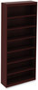 A Picture of product ALE-VA78436MY Alera® Valencia™ Series Square Corner Bookcase Seven-Shelf, 35.63w x 11.81d 83.86h, Mahogany