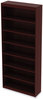 A Picture of product ALE-VA78436MY Alera® Valencia™ Series Square Corner Bookcase Seven-Shelf, 35.63w x 11.81d 83.86h, Mahogany