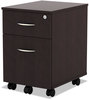 A Picture of product ALE-VABFES Alera® Valencia™ Series Mobile Box/File Pedestal Left or Right, 2-Drawers: Legal/Letter, Espresso, 15.88" x 19.13" 22.88"