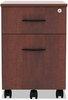 A Picture of product ALE-VABFMC Alera® Valencia™ Series Mobile Box/File Pedestal Left/Right, 2-Drawers: Legal/Letter, Medium Cherry, 15.88" x 19.13" 22.88"