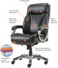 A Picture of product ALE-VN4119 Alera® Veon Series Executive High-Back Bonded Leather Chair Supports Up to 275 lb, Black Seat/Back, Graphite Base