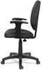 A Picture of product ALE-VTA4810 Alera® Essentia Series Swivel Task Chair with Adjustable Arms Supports Up to 275 lb, 17.71" 22.44" Seat Height, Black