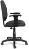 A Picture of product ALE-VTA4810 Alera® Essentia Series Swivel Task Chair with Adjustable Arms Supports Up to 275 lb, 17.71" 22.44" Seat Height, Black