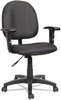 A Picture of product ALE-VTA4810 Alera® Essentia Series Swivel Task Chair with Adjustable Arms Supports Up to 275 lb, 17.71" 22.44" Seat Height, Black