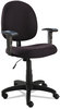 A Picture of product ALE-VTA4810 Alera® Essentia Series Swivel Task Chair with Adjustable Arms Supports Up to 275 lb, 17.71" 22.44" Seat Height, Black
