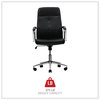 A Picture of product ALE-WS4116 Workspace by Alera® Leather Task Chair Supports Up to 275 lb, 18.19" 21.93" Seat Height, Black Back