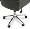 A Picture of product ALE-WS4241 Workspace by Alera® Mid-Century Task Chair Supports Up to 275 lb, 18.9" 22.24" Seat Height, Gray Back