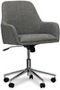 A Picture of product ALE-WS4241 Workspace by Alera® Mid-Century Task Chair Supports Up to 275 lb, 18.9" 22.24" Seat Height, Gray Back