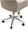 A Picture of product ALE-WS4251 Workspace by Alera® Mid-Century Task Chair Supports Up to 275 lb, 18.9" 22.24" Seat Height, Cream Back