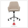 A Picture of product ALE-WS4251 Workspace by Alera® Mid-Century Task Chair Supports Up to 275 lb, 18.9" 22.24" Seat Height, Cream Back