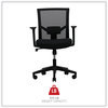 A Picture of product ALE-WS42B17 Workspace by Alera® Mesh Back Fabric Task Chair Supports Up to 275 lb, 17.32" 21.1" Seat Height, Black