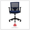 A Picture of product ALE-WS42B27 Workspace by Alera® Mesh Back Fabric Task Chair Supports Up to 275 lb, 17.32" 21.1" Seat Height, Navy