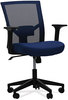 A Picture of product ALE-WS42B27 Workspace by Alera® Mesh Back Fabric Task Chair Supports Up to 275 lb, 17.32" 21.1" Seat Height, Navy