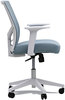 A Picture of product ALE-WS42B77 Workspace by Alera® Mesh Back Fabric Task Chair Supports Up to 275 lb, 17.32" 21.1" Seat Height, Seafoam Blue Seat/Back