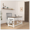 A Picture of product ALE-WSF4824GY Workspace by Alera® Farmhouse Writing Desk 47.24" x 23.62" 29.53", Gray