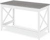 A Picture of product ALE-WSF4824GY Workspace by Alera® Farmhouse Writing Desk 47.24" x 23.62" 29.53", Gray