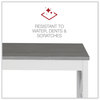 A Picture of product ALE-WSF4824GY Workspace by Alera® Farmhouse Writing Desk 47.24" x 23.62" 29.53", Gray