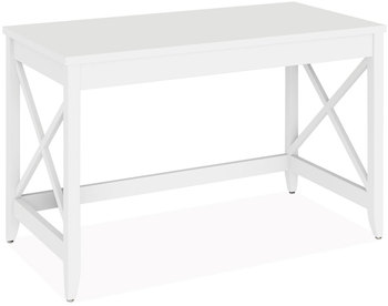 Workspace by Alera® Farmhouse Writing Desk 47.24" x 23.62" 29.53", White