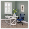 A Picture of product ALE-WSF5959WT Workspace by Alera® L-Shaped Farmhouse Desk 58.27" x 29.53", White