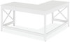 A Picture of product ALE-WSF5959WT Workspace by Alera® L-Shaped Farmhouse Desk 58.27" x 29.53", White