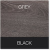 A Picture of product ALE-WSL5959GB Workspace by Alera® L-Shaped Writing Desk 59.05" x 29.53", Gray/Black