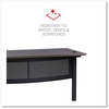 A Picture of product ALE-WSL5959GB Workspace by Alera® L-Shaped Writing Desk 59.05" x 29.53", Gray/Black