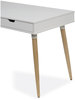 A Picture of product ALE-WSS4824WB Workspace by Alera® Scandinavian Writing Desk 47.24" x 23.62" 29.53", White/Beigewood