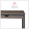 A Picture of product ALE-WSWD4824GB Workspace by Alera® Modern Writing Desk 47.24" x 23.62" 29.92", Gray