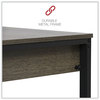 A Picture of product ALE-WSWD4824GB Workspace by Alera® Modern Writing Desk 47.24" x 23.62" 29.92", Gray