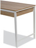 A Picture of product ALE-WSWD4824WB Workspace by Alera® Modern Writing Desk 47.24" x 23.62" 29.92", Beigewood/White