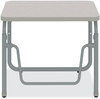 A Picture of product SAF-1221GR Safco® AlphaBetter® 2.0 Height-Adjustable Student Desk with Pendulum Bar Height-Adjust w/Pendulum 27.75 x 19.75 22 to 30, Pebble Gray, Ships in 1-3 Business Days