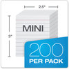 A Picture of product PFX-10009 Oxford™ Mini Index Cards Ruled 3 x 2.5, White, 200/Pack