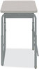 A Picture of product SAF-1222GR Safco® AlphaBetter® 2.0 Height-Adjustable Student Desk with Pendulum Bar 27.75" x 19.75" 22" to 30", Pebble Gray