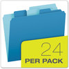 A Picture of product PFX-10772 Pendaflex® Divide It Up™ File Folder 1/2-Cut Tabs: Assorted, Letter Size, 0.75" Expansion, Colors, 24/Pack