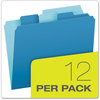 A Picture of product PFX-10773 Pendaflex® Divide It Up™ File Folder 1/2-Cut Tabs: Assorted, Letter Size, 0.75" Expansion, Colors, 12/Pack