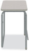 A Picture of product SAF-1223GR Safco® AlphaBetter® 2.0 Height-Adjustable Student Desk with Pendulum Bar 27.75" x 19.75" 29" to 43", Pebble Gray