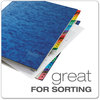 A Picture of product PFX-11013 Pendaflex® Expanding Desk File 31 Dividers, Date Index, Letter Size, Blue Cover