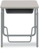 A Picture of product SAF-1224GR Safco® AlphaBetter® 2.0 Height-Adjustable Student Desk with Pendulum Bar Height-Adjust w/Pendulum 27.75 x 19.75 29 to 43, Pebble Gray, Ships in 1-3 Business Days